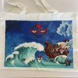 Mr & Mrs. Crab Restaurant Tote Bag NWT